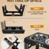 71K8PMh3XpL._AC_SL1500_.jpg Jovrun Elevated Dog Bowls for Medium Large Size Dogs, Non-Slip Dog Feeder with 1*Stainless Steel Dishes & 1*Slow Feeder Bowl, 5 Heights Adjustable Raised Bowls to 3.15″-8.66″-9.84″-11.02″-12.2″