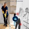 Highyes Electric Spin Scrubber for Cleaning Bathroom: Cordless Power Shower Scrubber - Electric Cleaning Brush for Tile Tub