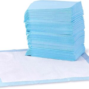 71LHksRF15L._AC_SL1500_.jpg Amazon Basics Leak-Proof Dog and Puppy Potty Training Pee Pads with Quick-Dry 5-Layer Super Absorbent Design, Regular Size 22 x 22 inch, Blue & White, 100 Count