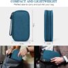 FYY Electronic Organizer, Travel Cable Organizer All-in-One Storage Bag Pouch Electronic Accessories Carry Case Portable Waterproof Double Layers for Cable, Cord, Charger, Phone, Earphone Green