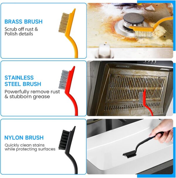 71LRYjKFktL._AC_SL1500_.jpg 14Pcs Crevice Cleaning Brush Set, V Shape Grout Cleaner Brush for Deep Cleaning Gap, Hard Bristle Scrub Brushes Tools, Cleaning Supplies for Household Use, Bathroom, Kitchen, Toilet, Window