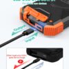 BLAVOR Solar Power Bank 10,000mAh, Portable Wireless Charger, 20W Fast Charging External Battery Pack with USB C for Cell Phones, Solar Panel Charging with Dual Flashlight for Camping
