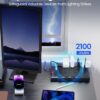 71Meab88pzL._AC_SL1500_.jpg Power Strip, SUPERDANNY Surge Protector with 22 AC Outlets and 6 USB Charging Ports, 1875W/15A, 2100 Joules, 6.5Ft Flat Plug Heavy Duty Extension Cord for Home, Office, Dorm, Gaming Room, Black