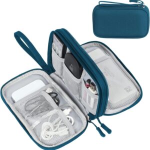 71Mj75CTjxL._AC_SL1500_.jpg FYY Electronic Organizer, Travel Cable Organizer All-in-One Storage Bag Pouch Electronic Accessories Carry Case Portable Waterproof Double Layers for Cable, Cord, Charger, Phone, Earphone Green