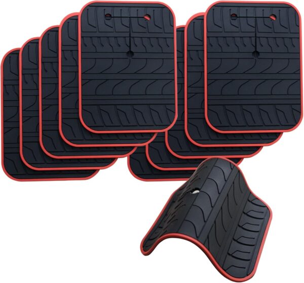 Car Scratch Protector for Trunk Bike Rack, Anti-Scratch Anti-Collision Non-Slip Silicone Pads, Car Paint Protective Pads Car Tire Pattern Non-Slip, Bike Car Rack Accessories(10 Pack)