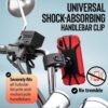 Upgraded 2025 Bicycle & Motorcycle Phone Mount - The Most Secure & Reliable Bike Phone Holder for iPhone, Samsung or Any Smartphone. Stress-Resistant & Highly Adjustable. x10 to Safeness & Comfort