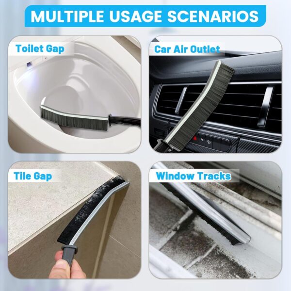71NijsNLLcL._AC_SL1500_.jpg 16Pcs Crevice Cleaning Brush Set, Hard Bristle Scrub Brushes Tools for Deep Cleaning Gap,Window Groove Cleaning Brush for Sliding Door, Sill, Tile Lines, Shutter, Corner, Sink, Teapot, Bottle (16 Pcs)
