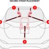 Allen Sports Deluxe 2-Bike Trunk Mount Rack, Model 102DN-R, Black