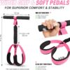 71OR5UNBKyL._AC_SL1500_.jpg 2026 Upgraded Durable Pedal Resistance Band with Handle, Thickened Latex Tubes and Soft Foam Fabric Foot Pedal, Sit Up Exercise Equipment for Abdomen, Waist, Arm, Core/ABS, Leg, Physical Therapy
