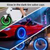 71OhkrnNDFL._AC_SL1500_.jpg 20 Pcs Glow in The Dark Tire Valve Caps Fluorescent Tire Valve Stem Caps, Cool Car Present for Universal Decoration Accessories for Car SUV Bicycle Motorcycles Trucks (Blue)