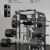 Mikolo Smith Machine with Weight Stack, Power Cage Home Gym System with LAT Pulldown & Cable Crossover, Multi-Functional Trainer with Dual Pulley System, Includes 10+ Free Attachments