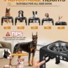 71OyGdMjOTL._AC_SL1500_.jpg Jovrun Elevated Dog Bowls for Medium Large Size Dogs, Non-Slip Dog Feeder with 1*Stainless Steel Dishes & 1*Slow Feeder Bowl, 5 Heights Adjustable Raised Bowls to 3.15″-8.66″-9.84″-11.02″-12.2″