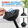 FORASTO 2 in 1 Toilet Plunger and Brush Set，Extended Handle Plunger，Toilet Bowl Brush Plunger Set, Bathroom Cleaning Tools ，Toilet Brush Plunger Combo，Cleaning Brush，Bathroom Cleaning Supplies