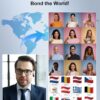 71PCYwlaSML._AC_SL1500_.jpg AI Translation Earbuds Real Time - 144 Languages & Accents Audifonos Traductores Inglés Español, 3 in 1 Wireless Language Device Translator Earbuds for Business Learning Travel,Classic Black