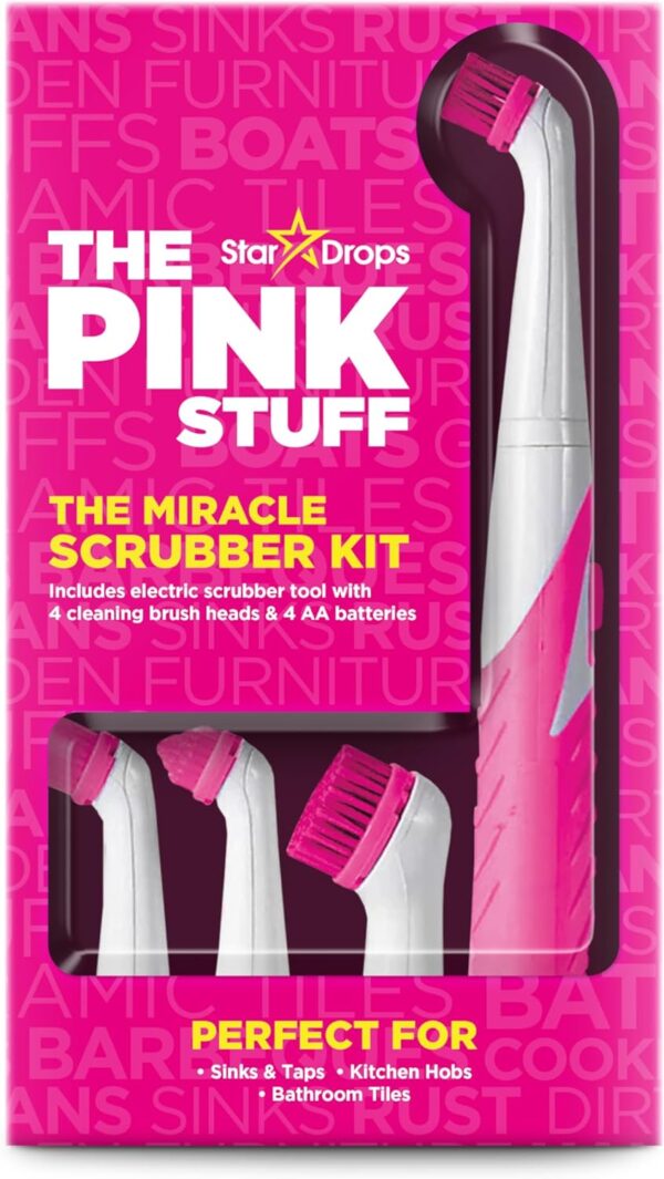 71PSnf71WfL._AC_SL1500_.jpg The Pink Stuff - Stardrops - The Miracle Scrubber Kit - 4 Cleaning Brush Heads