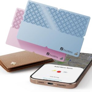 2026 [Apple MFi Certified] (iOS Only) Bluetooth Tracker Smart Card for Apple Find My iPhone Ultra-Thin Wallet GPS Tracker, 5-10 Years Staying Power, Keys Finder & Item Locator for Keys, Bags, Passport