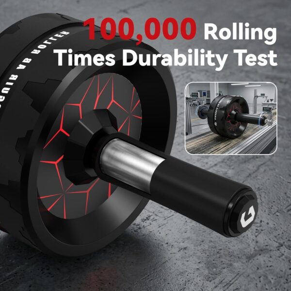 71Prou8iiL._AC_SL1500_.jpg VINSGUIR Ab Roller Wheel, Abs & Core Workout Equipment for Home Gym with Knee Pad Accessories, Abdominal Wheel for Full-body Strength Training
