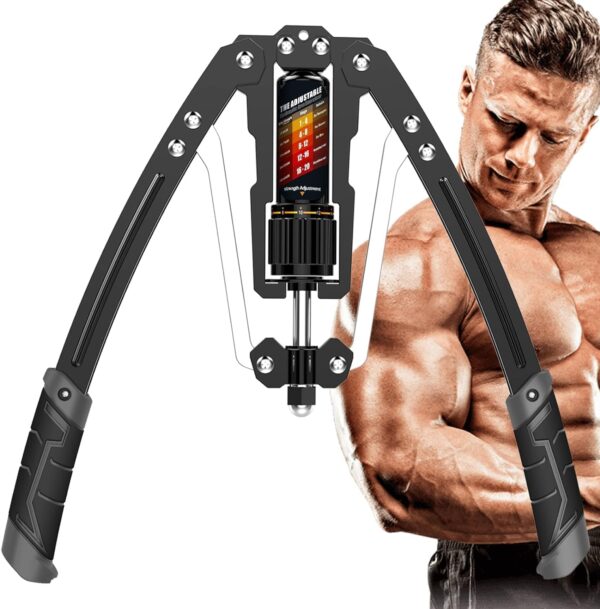71Pssc9kodL._AC_SL1500_.jpg EAST MOUNT Twister Arm Exerciser - Adjustable 22-440lbs Hydraulic Power, Home Chest Expander, Shoulder Muscle Training Fitness Equipment, Arm Enhanced Exercise Strengthener.