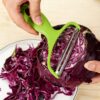 Stainless Steel Vegetable Grater Multi-Purpose Cabbage Slicer & Shredder – Easy Use & Clean Kitchen Tool for Effortless Salad Prep – GREEN