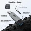 71RMRAxIhAL._AC_SL1500_.jpg acer SD Card Reader USB C, Dual Slots USB 3.0 Type C to Micro SD Card Adapter, Memory Card Reader for MicroSD, SDHC, SDXC, Compatible with Laptop, PC, iPhone16/15, MacBook Pro/Air, iPad Pro, Android