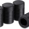 71RRj6kPMbL._AC_SL1500_.jpg CKAuto Tire Valve Stem Caps, Black, 4 pcs/Pack, Anodized Aluminum Tire Valve Cap Set, Corrosion Resistant, Universal Stem Covers for Cars Trucks Motorcycles SUVs and Bikes