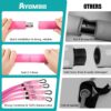 71RfPmM10QL._AC_SL1500_.jpg Ayombo Pilates Bar Kit with Resistance Bands, Pilates Workout Equipment for Legs, Hip, Waist, Arm, Squats Exercise Equipment for Home Workouts, Adjustable 3-Section Pilates Bar Kit for Women & Men