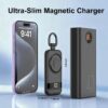 71Rllw412L._AC_SL1500_.jpg Portable Charger for Apple Watch, 2500mAh & Digital Display – Magnetic Fast Charging iWatch Charger for Travel & Keychain Use – Works with Apple Watch Series (Black)