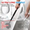 FORASTO 2 in 1 Toilet Plunger and Brush Set，Extended Handle Plunger，Toilet Bowl Brush Plunger Set, Bathroom Cleaning Tools ，Toilet Brush Plunger Combo，Cleaning Brush，Bathroom Cleaning Supplies