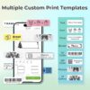 Nelko Label Maker Machine with Tape, P21 Bluetooth Label Printer, Wireless Mini Label Makers with Multiple Templates for School Office Home, White