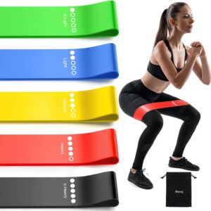 71SDZVqu3L._AC_SL1500_.jpg Resistance Bands for Working Out, 5-Pack Elastic Exercise Bands for Strength Training, Stretching, Workout; Home Gym Equipment for Women Men, Pilates Yoga Physical Therapy, Leg Glute Arm Exercise Kit