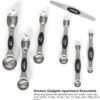 71SGax-63PL._AC_SL1500_.jpg Magnetic Measuring Spoons Set Stainless Steel with Leveler, Stackable Metal Tablespoon Measure Spoon for Baking, Cups and Spoon Set Kitchen Gadgets Apartment Essentials Fits in Spice Jars