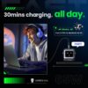 71SNrE1L2uL._AC_SL1500_.jpg UGREEN Uno 65W USB C Charger Block, Nexode 3-Port GaN Fast Charger with Screen, Fun Robot Gifts for Men Women, Compatible with iPhone 17, MacBook Pro/Air/Neo, XPS, Galaxy S26, Steam Deck, Black