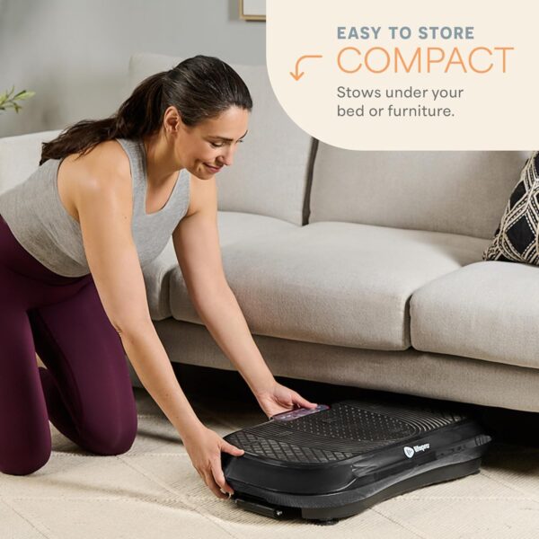 Lifepro Waver Vibration Plate Exercise Machine – High-Intensity Vibration Plate for Lymphatic Drainage – Full-Body Workout Vibrating Platform with Loop Bands – Fitness Equipment for Strength & Toning