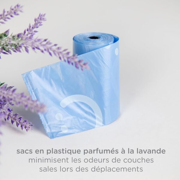 71SaEq2nAnL._SL1500_.jpg Ubbi Retractable On the Go Bag Dispenser for Travel, Diaper Bag Accessory Must Have for Newborn, Helpful Item, Baby Gift, Lavender Scented, Gray