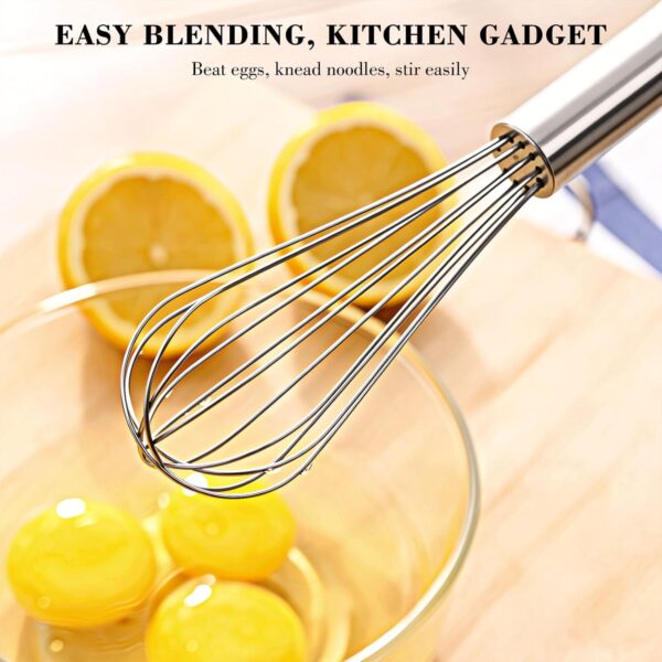 71SbKeePrL._AC_SL1500_.jpg NileHome Stainless Steel Whisk Set 8" 10" 12" Kitchen Whisk Balloon Whisk Kitchen Wisk Wire Whisks for Cooking, Whisking, Blending, Beating, Stirring-3 Pack…