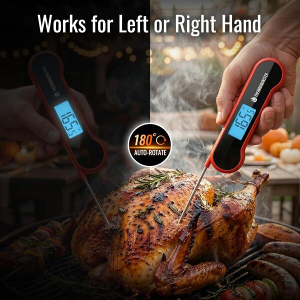 71SxpEPLmtL._SL1500_.jpg 0.5 Sec Instant Read Meat Thermometer Digital with ±0.5℉ Precision, Food Thermometer for Cooking Kitchen Gadgets, Oven Grill Candy BBQ Essentials Accessories, Gifts for Him Dad Men Birthday, Red