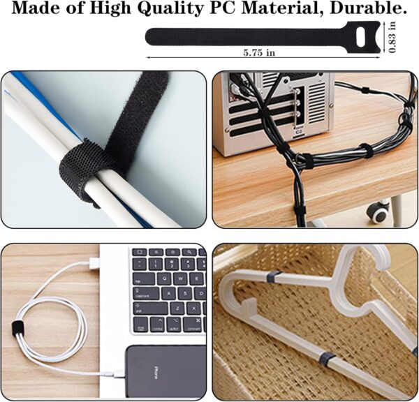 71T4TSjAyKL._AC_SL1500_.jpg N NOROCME 192 PCS Cable Management Kit 4 Wire Organizer Sleeve,11 Cable Holder,35Cord Clips 10+2 Roll Cable Organizer Straps and 100 Fastening Cable Ties for Computer TV Under Desk, black,clear