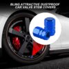 71TJN35gJqL._AC_SL1500_.jpg alpmosn Aluminum Tire Stem Valve Caps Wheel Valve Covers Car Dustproof Tire Cap Cover Accessories, Universal for SUV, Car, Bike and Motorcycle, Hexagon Shape (4PCS Blue)