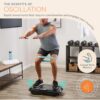 Lifepro Waver Vibration Plate Exercise Machine – High-Intensity Vibration Plate for Lymphatic Drainage – Full-Body Workout Vibrating Platform with Loop Bands – Fitness Equipment for Strength & Toning