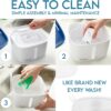 71UZIJ5FMRL._AC_SL1500_.jpg Veken Innovation Award Winner 95oz/2.8L Pet Fountain, Automatic Cat Water Fountain Dog Water Dispenser with Replacement Filters for Cats, Dogs, Multiple Pets (Grey, Plastic)