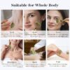 BAIMEI IcyMe Gua Sha & Jade Roller Set, Cooling Face Roller & Gua Sha Tool for Depuffing, Facial Sculpting & Jawline Definition, Smooth Rolling Skincare Tools for Women & Men – Green