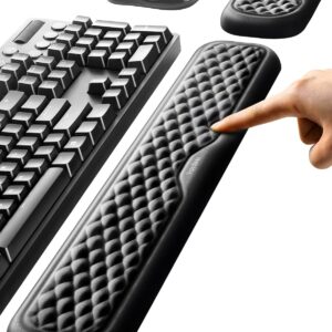 71UvU-B0MuL._AC_SL1500_.jpg Vaydeer Wrist Rest for Keyboard and Mouse, Computer Ergonomic Wrist Support Pad, Soft Memory Foam Arm Cushion for Desk, Palm Hand Office Laptop Typing