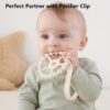 71VB5MC8hcL._SL1500_.jpg 3 Pack Ring Teether Baby Infant Toys, Baby Essentials, Silicone Teething Ring Toys for Babies 0-6 Months, Seposeve Toddler Teethers 6-12 Months 12-24 Months, Infant Teething Relief, Purple Pink White