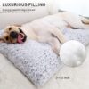 71VbdIa0QUL._AC_SL1500_.jpg KSIIA Washable Dog Bed Deluxe Plush Dog Crate Beds Comfy Kennel Pad Anti-Slip Pet Sleeping Mat for Large, Jumbo, Medium, Small Dogs Breeds, 35" x 23", Gray