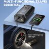 Tire Inflator Portable Air Compressor, Cordless & 12V DC Air Inflator for Car Bikes MotorcycleTires Balls with Auto Shut-Off, Digital Pressure Gauge, Compact Emergency Pump