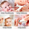 Baby Grooming Kit, Infant Safety Care Set with Hair Brush Comb Nail Clipper Nasal Aspirator,Baby Essentials Kit for Newborn Girls Boys (Grey White)