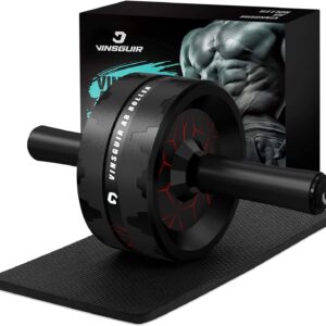 71WYhvuQfbL._AC_SL1497_.jpg VINSGUIR Ab Roller Wheel, Abs & Core Workout Equipment for Home Gym with Knee Pad Accessories, Abdominal Wheel for Full-body Strength Training