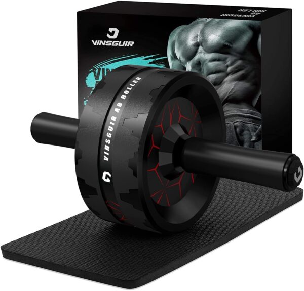 71WYhvuQfbL._AC_SL1497_.jpg VINSGUIR Ab Roller Wheel, Abs & Core Workout Equipment for Home Gym with Knee Pad Accessories, Abdominal Wheel for Full-body Strength Training