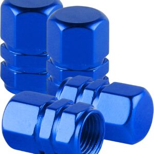 71X9R5yKxSL._AC_SL1500_.jpg alpmosn Aluminum Tire Stem Valve Caps Wheel Valve Covers Car Dustproof Tire Cap Cover Accessories, Universal for SUV, Car, Bike and Motorcycle, Hexagon Shape (4PCS Blue)