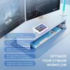 71XDPCan9XL._AC_SL1500_.jpg FIFINE AmpliGame Gaming Controller with 15 Shortcuts for OBS Streaming Studio with Macro Keys, Trigger Actions, PC Media RGB Controller for Content Creation/Office Work-D6 White